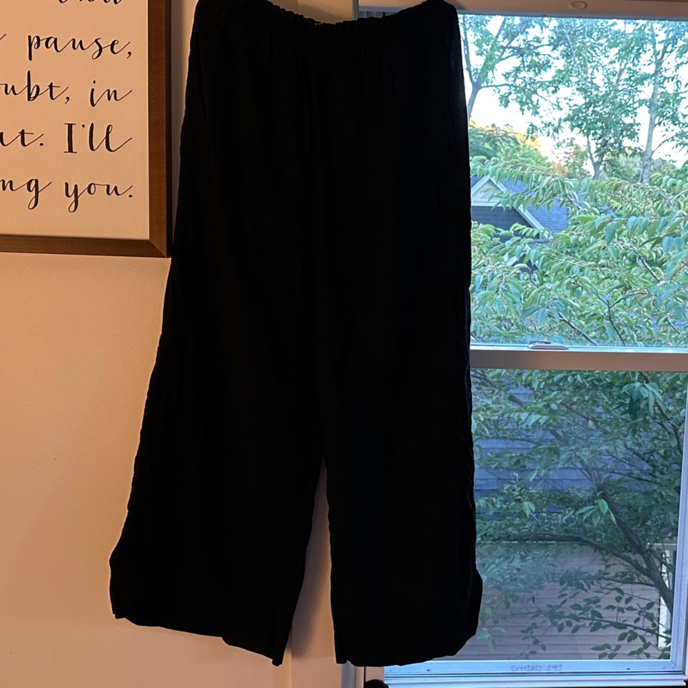 Aerie Black Wide Leg Pants